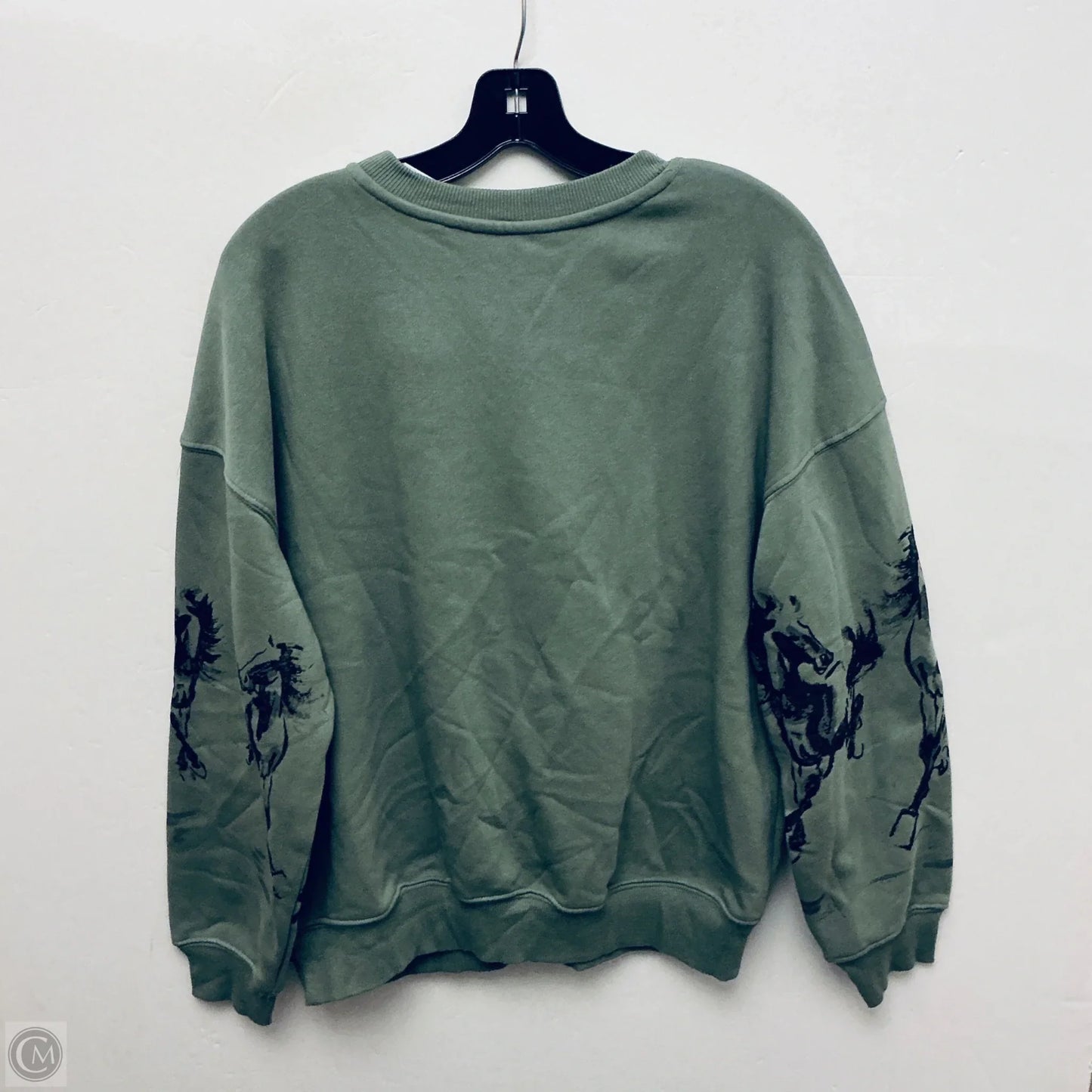 Sweatshirt Collar By Zoe And Liv In Green, Size: M