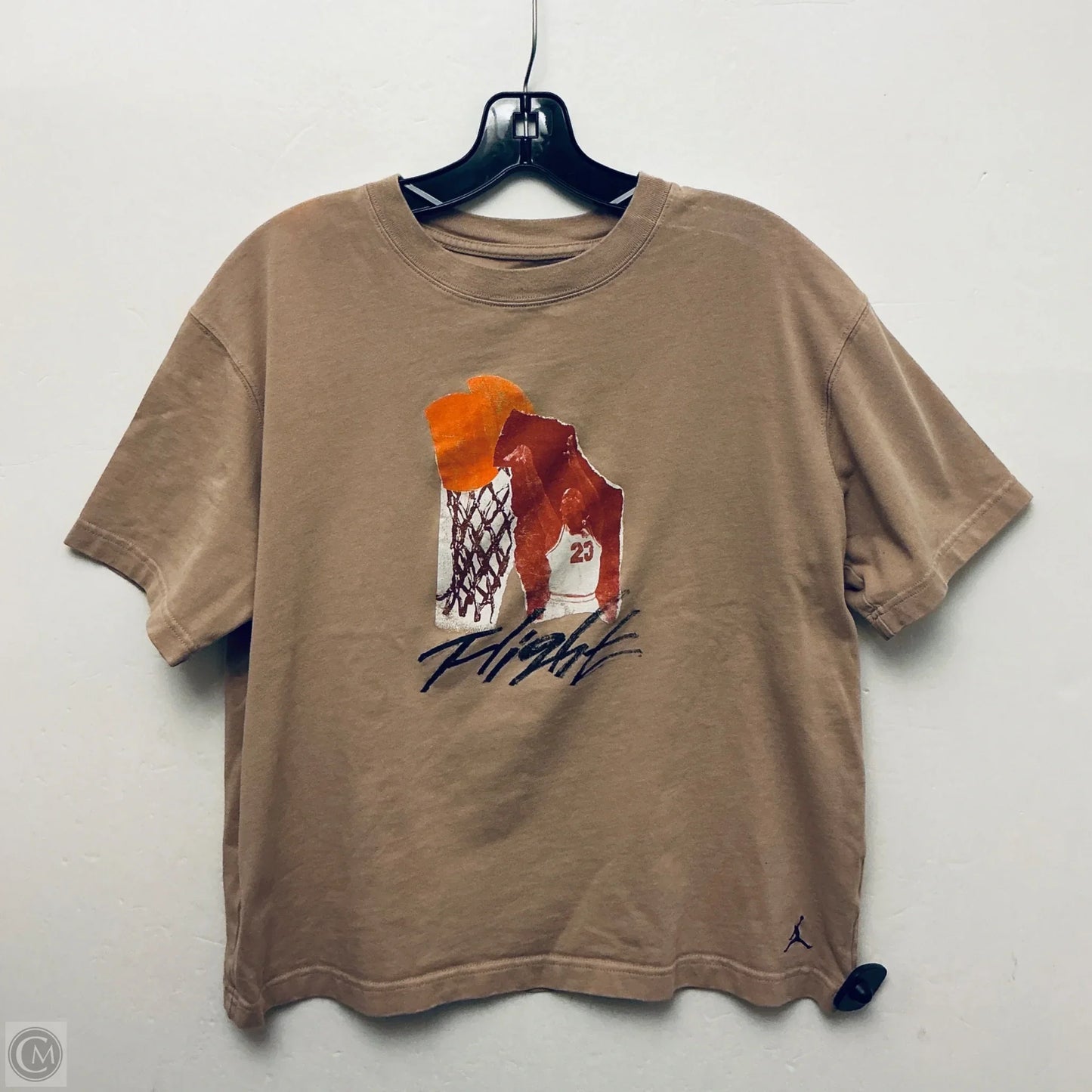 Top Short Sleeve Basic By Nike In Brown, Size: M