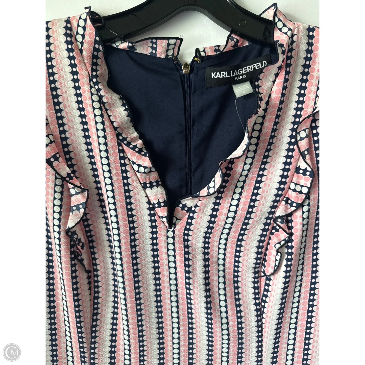 Dress Designer By Karl Lagerfeld In Pink, Size: 12