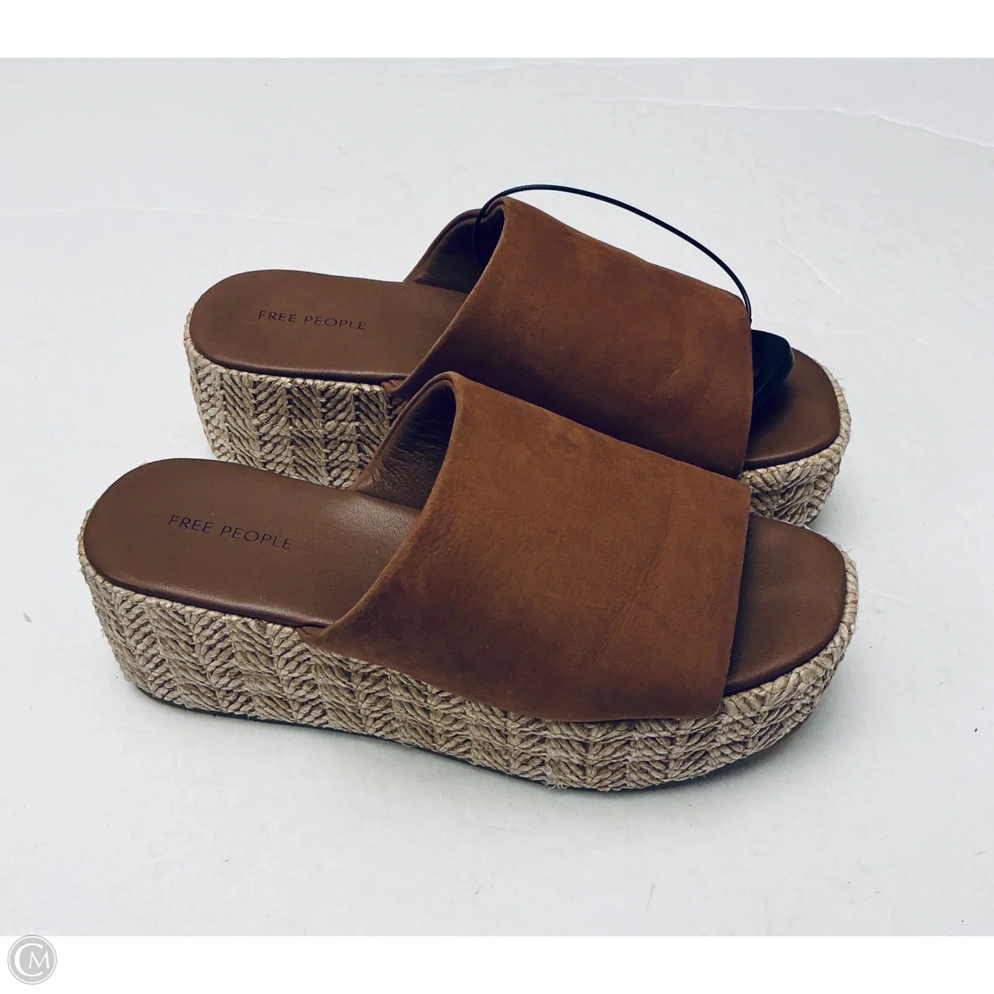 Sandals Heels Wedge By Free People In Brown, Size: 6