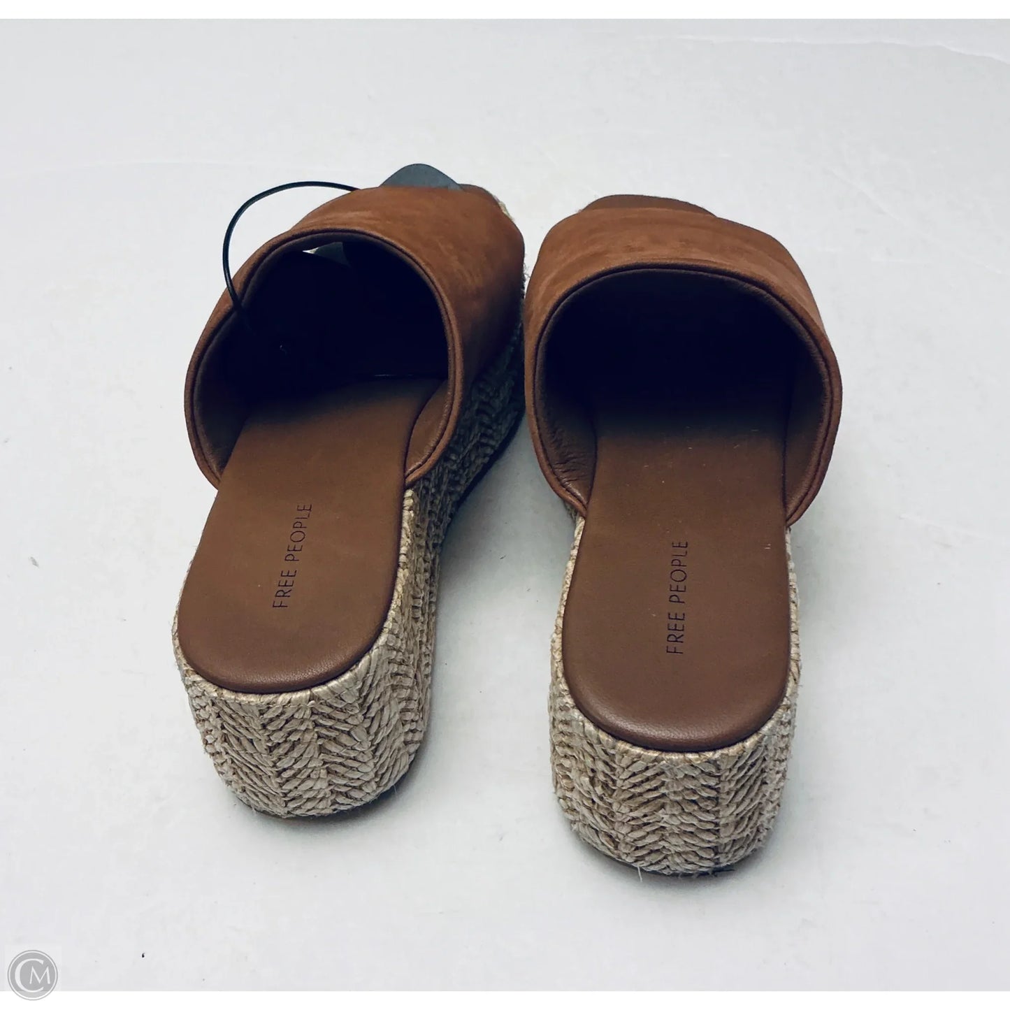 Sandals Heels Wedge By Free People In Brown, Size: 6