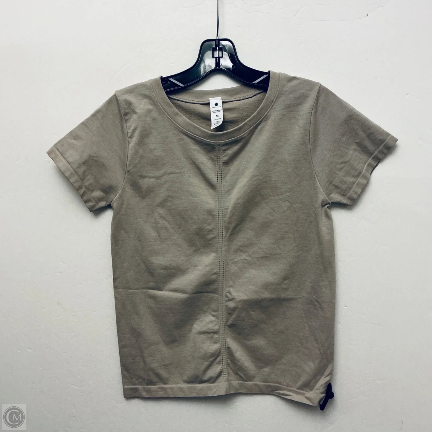Top Short Sleeve Basic By Yogalicious In Brown, Size: M