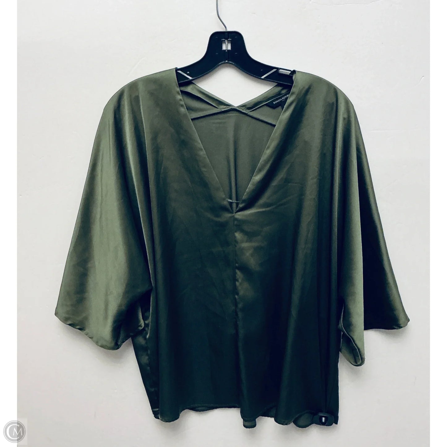 Top Short Sleeve Basic By Banana Republic In Green, Size: Xl