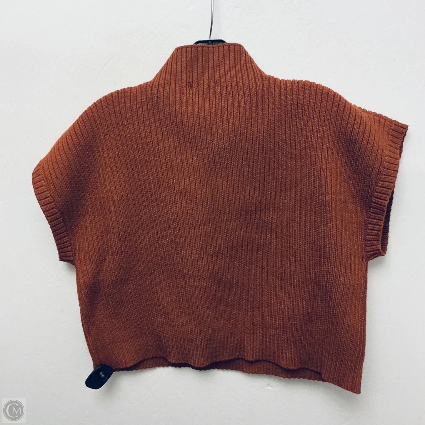 Sweater Short Sleeve By Entro In Brown, Size: S