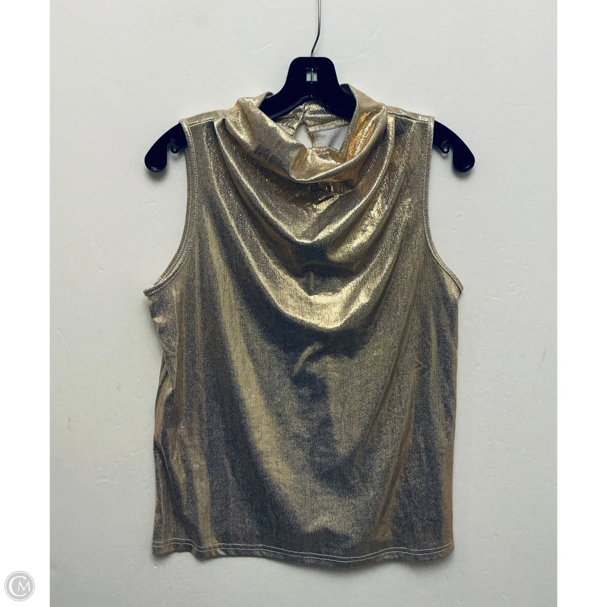 Top Sleeveless Basic By Shein In Gold, Size: M