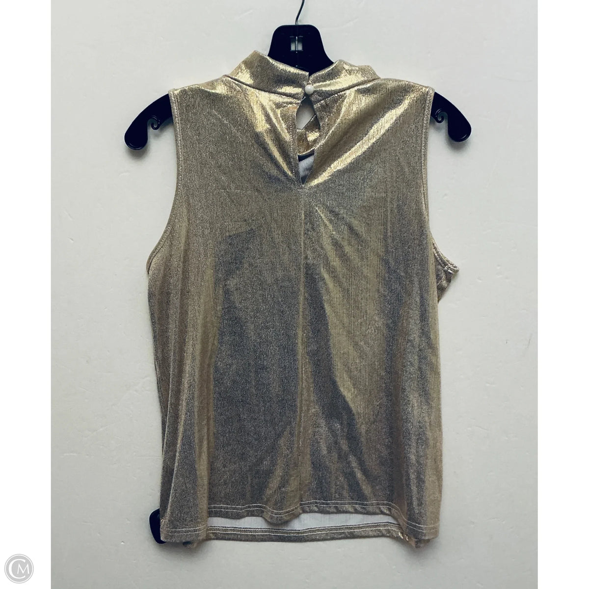 Top Sleeveless Basic By Shein In Gold, Size: M