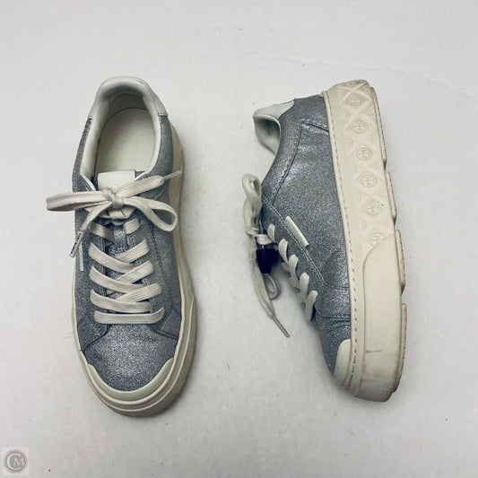 Shoes Designer By Tory Burch In Silver, Size: 7