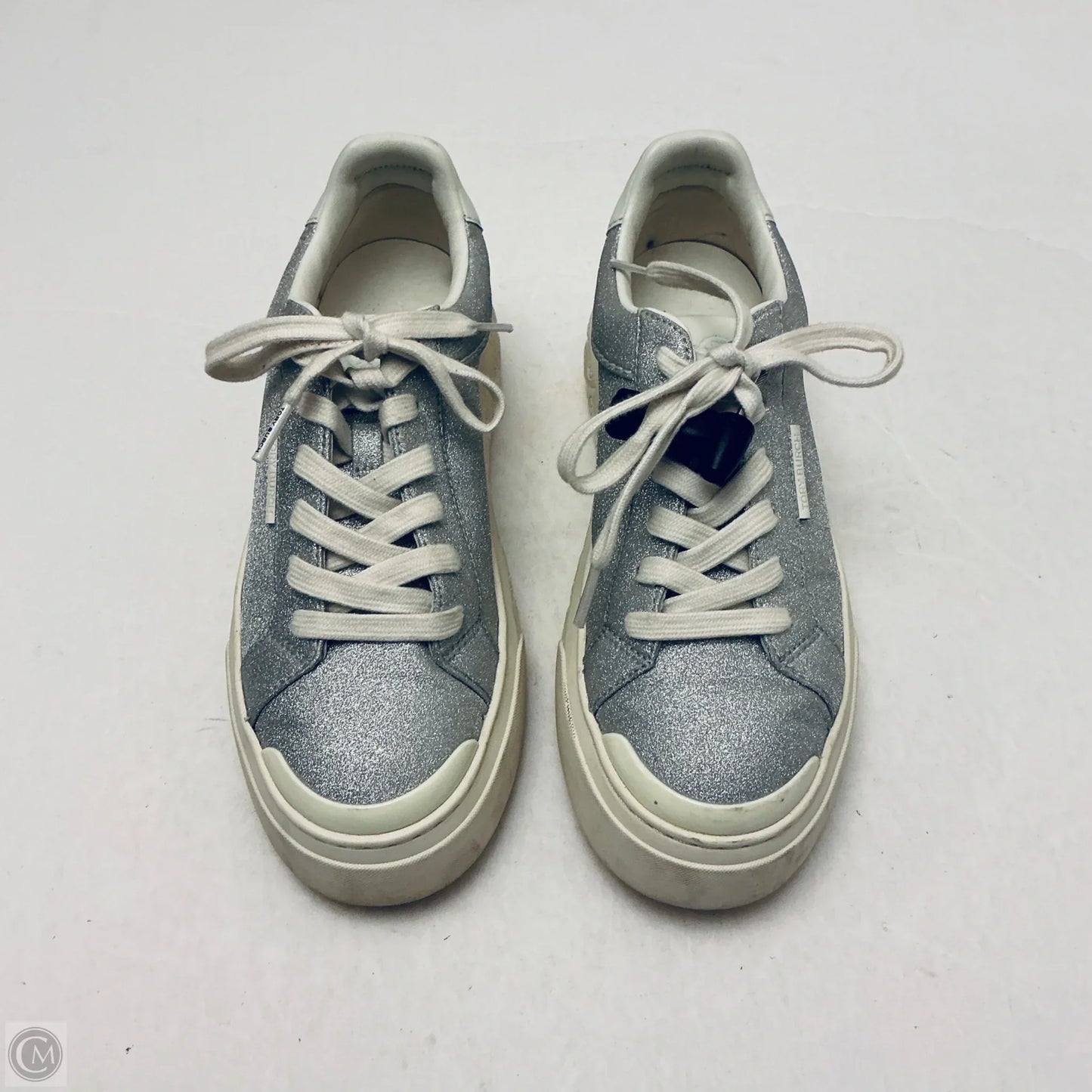 Shoes Designer By Tory Burch In Silver, Size: 7