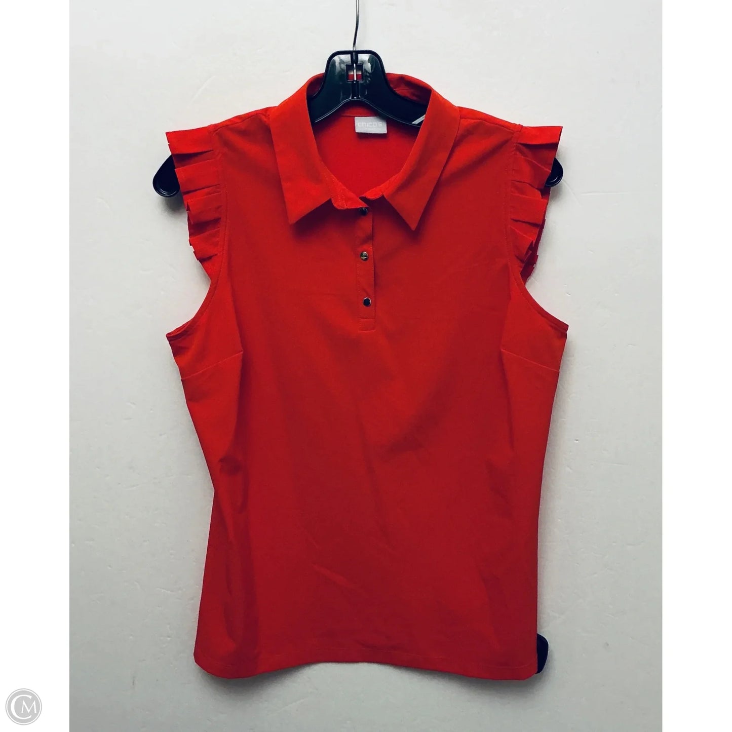 Top Sleeveless Basic By Chicos In Red, Size: S