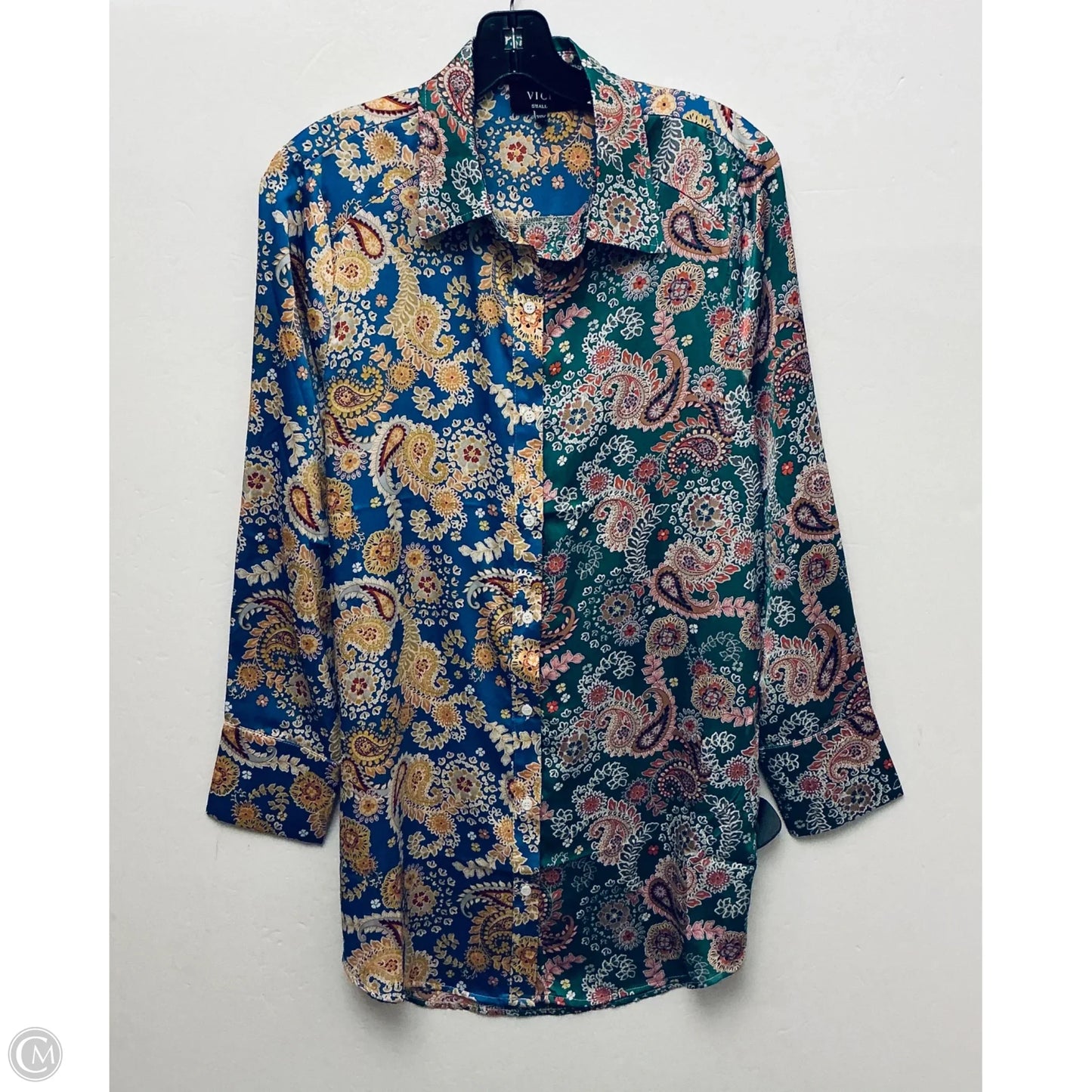 Top Long Sleeve Basic By Vici In Green, Size: S