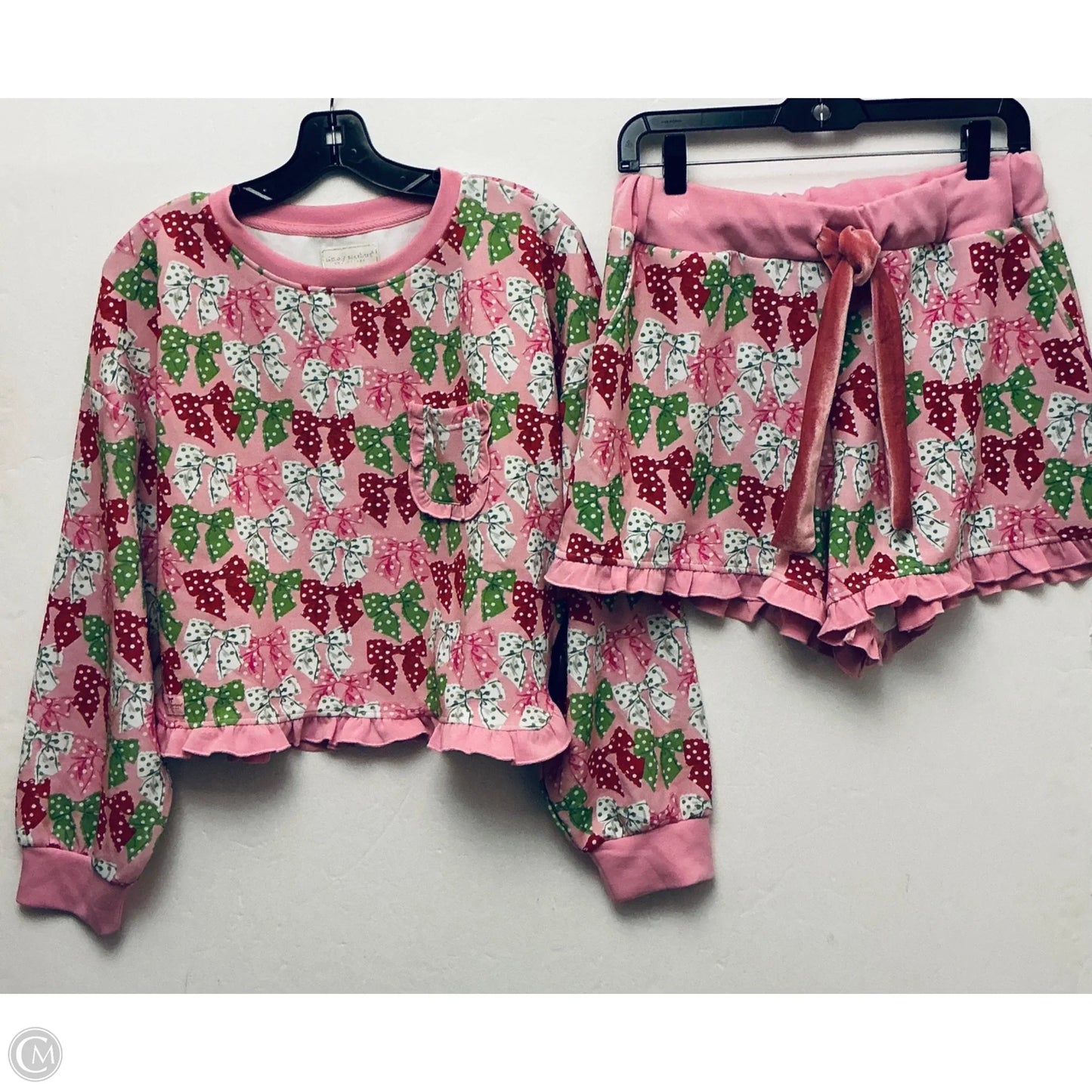 Shorts Set By Simply Southern In Pink, Size: M