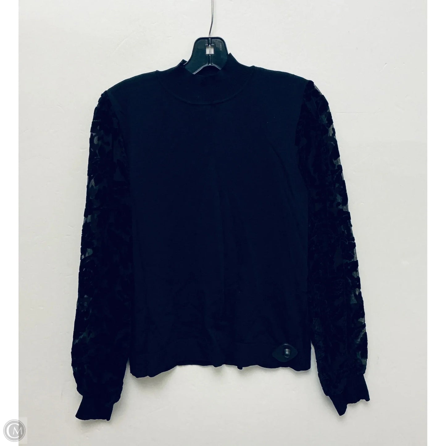 Top Long Sleeve Basic By Inc In Black, Size: L