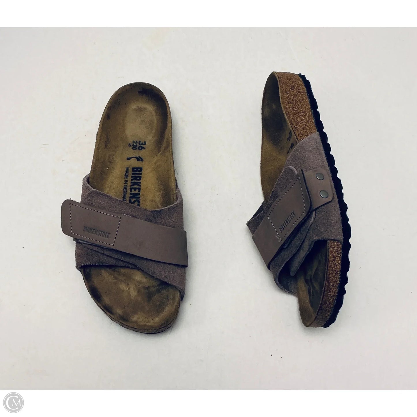 Sandals Flats By Birkenstock In Brown, Size: 6