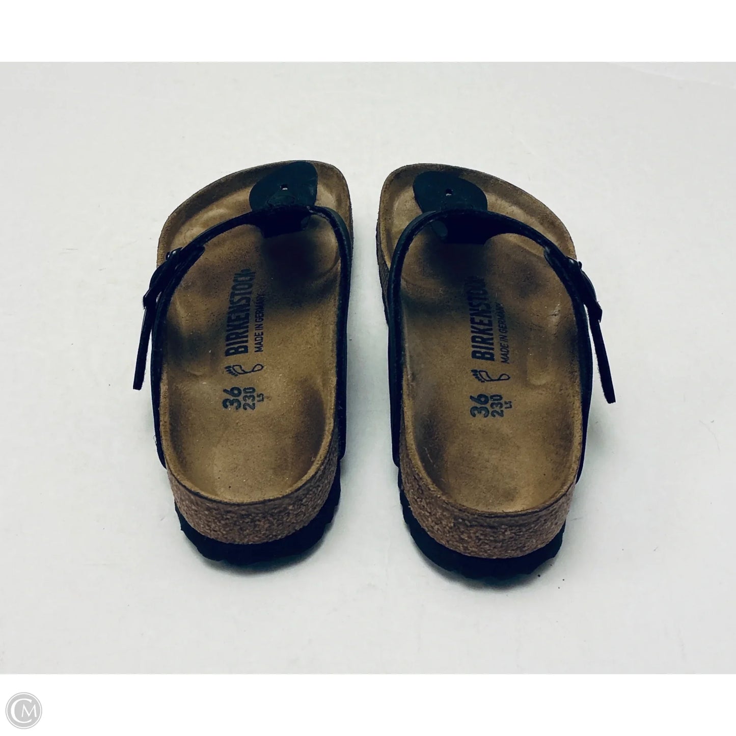 Sandals Flip Flops By Birkenstock In Black, Size: 6