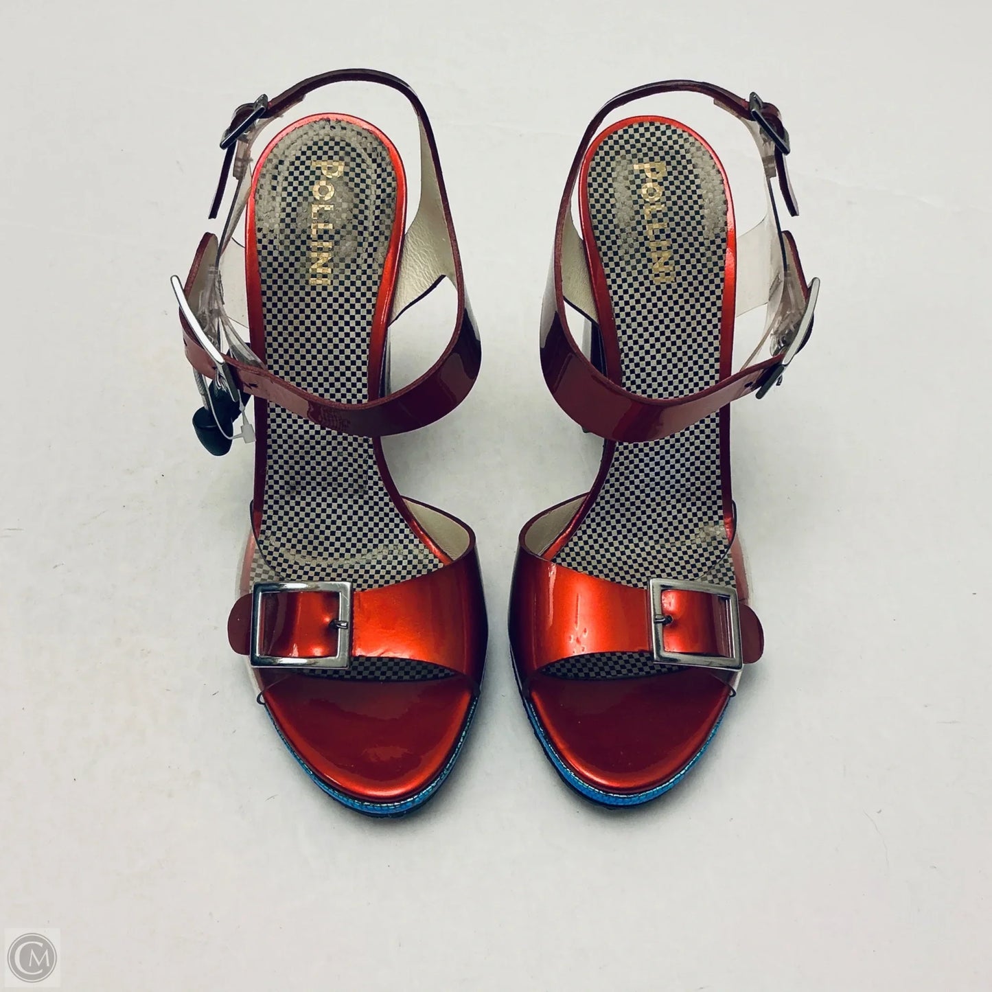 Sandals Heels Platform By Cmc In Red, Size: 8