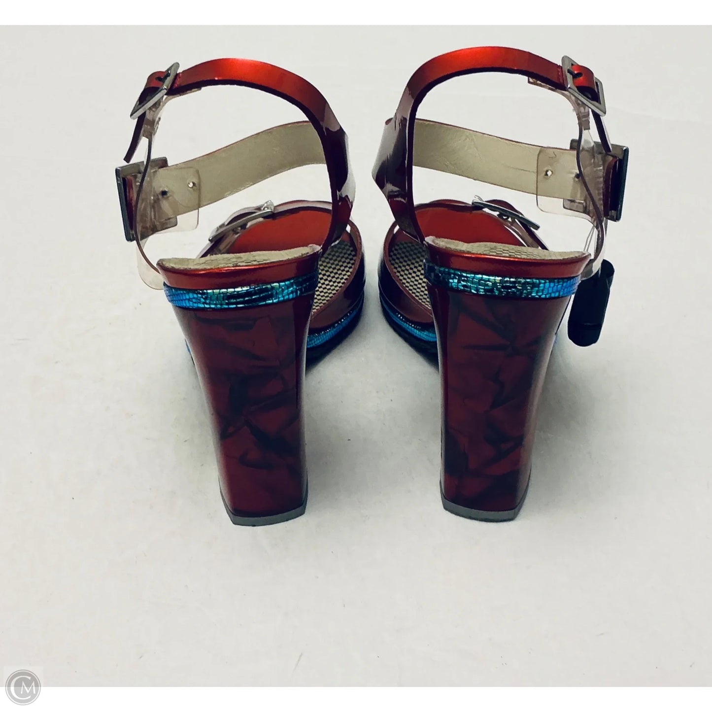 Sandals Heels Platform By Cmc In Red, Size: 8
