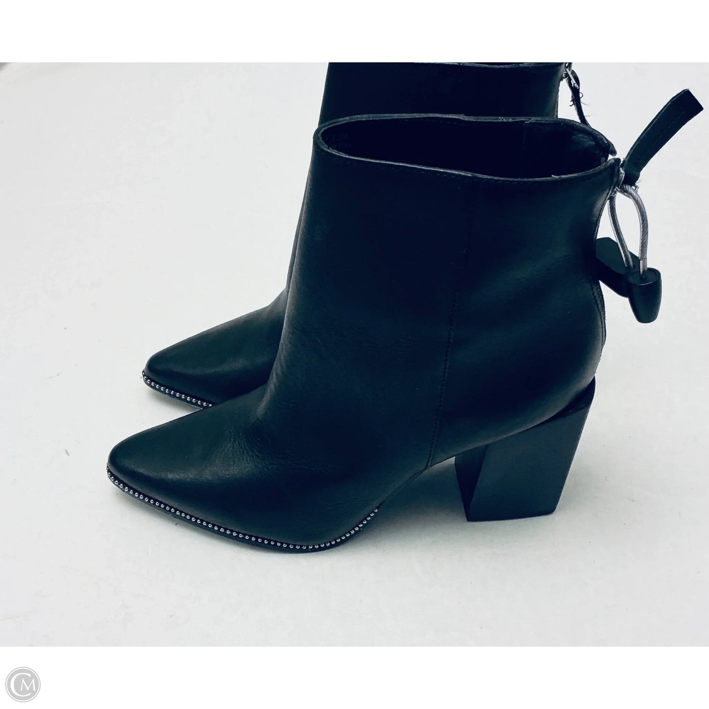 Boots Ankle Heels By Steve Madden In Black, Size: 7.5