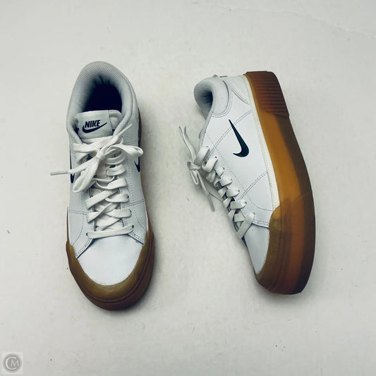 Shoes Athletic By Nike In White, Size: 8.5