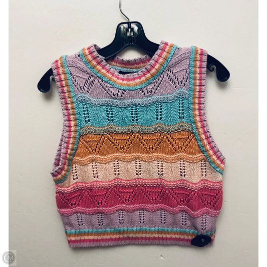 Sweater Short Sleeve By Forever 21 In Multi-colored, Size: M
