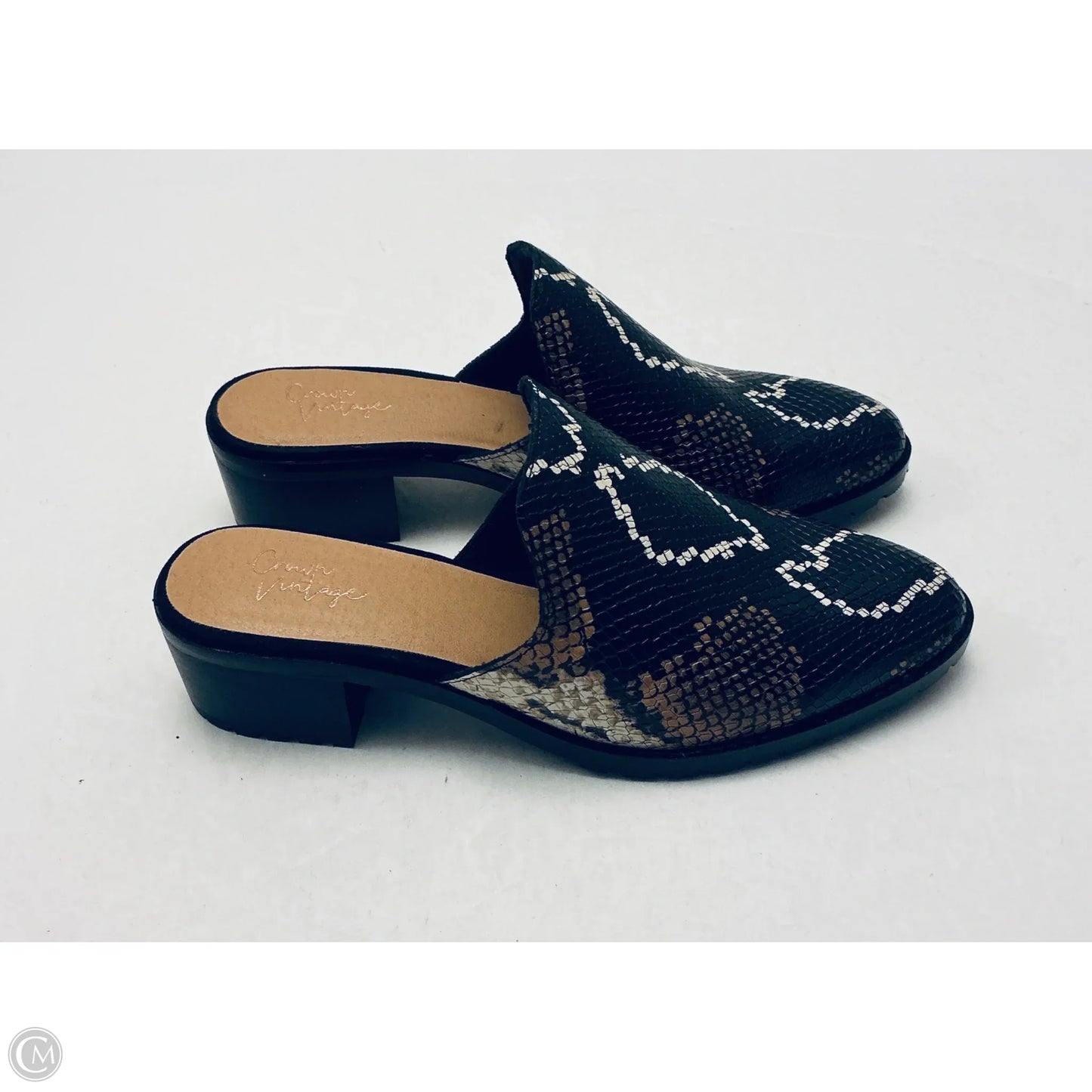 Sandals Heels Wedge By Crown Vintage In Brown, Size: 8.5