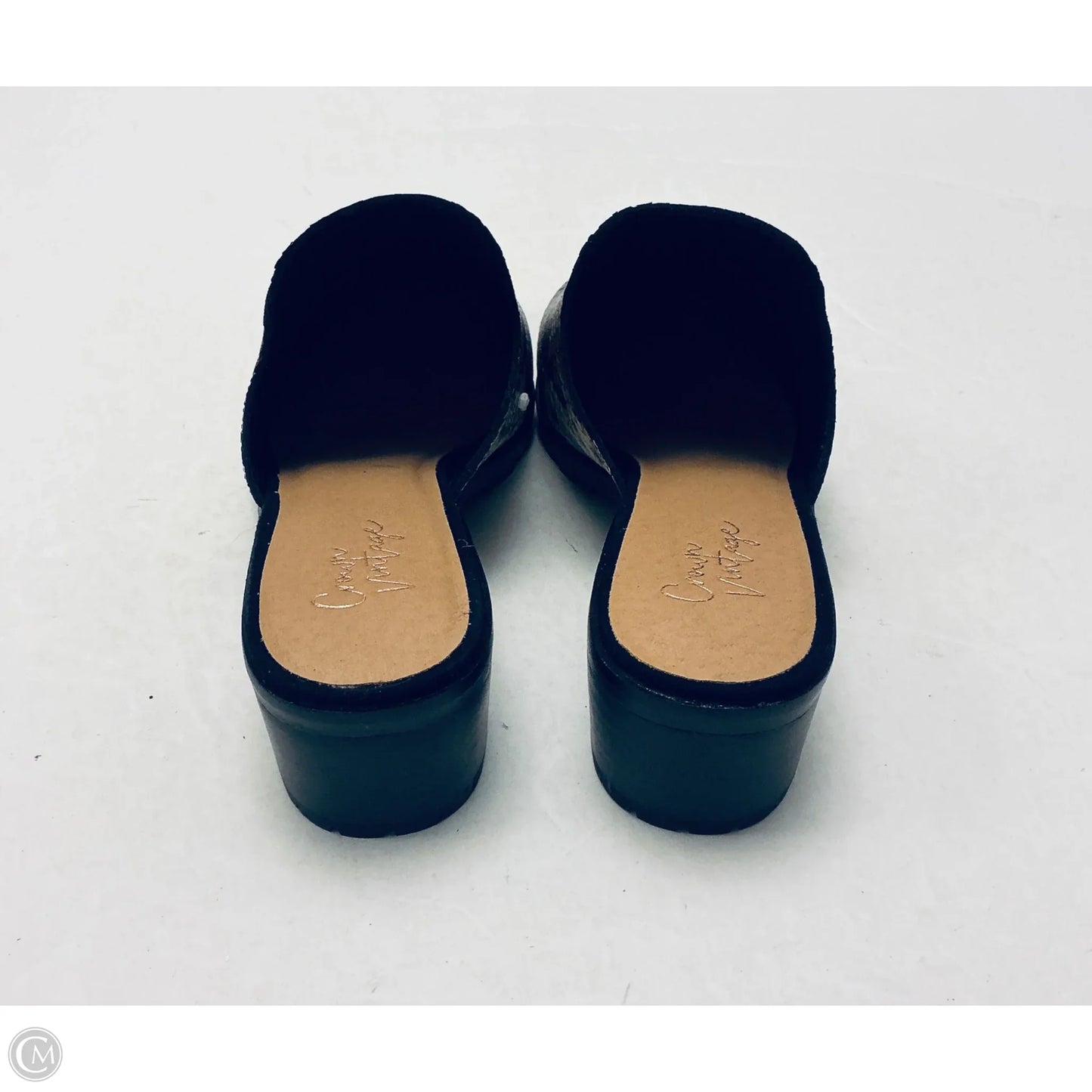 Sandals Heels Wedge By Crown Vintage In Brown, Size: 8.5