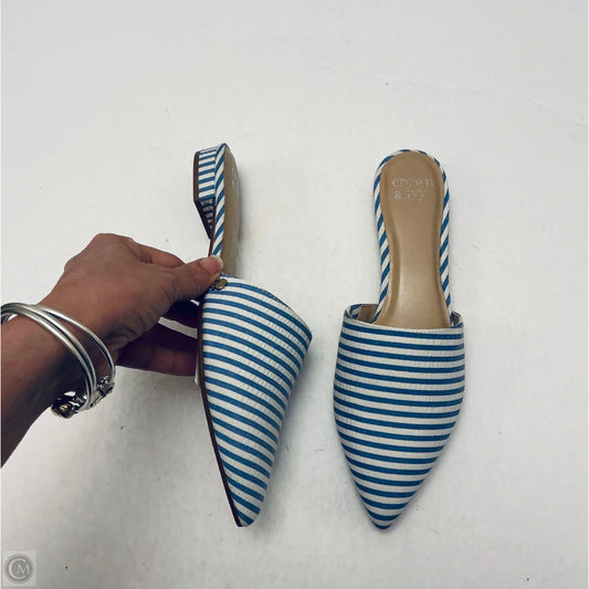 Shoes Flats By Crown And Ivy In Blue, Size: 8.5