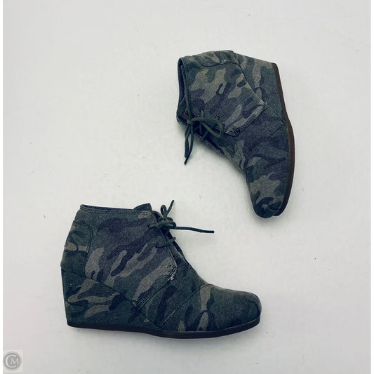 Boots Ankle Heels By Toms In Green, Size: 8.5