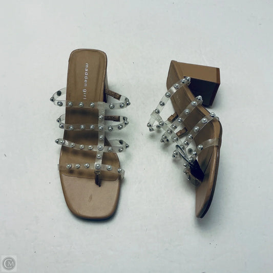 Sandals Heels Block By Madden Girl In Clear, Size: 8.5