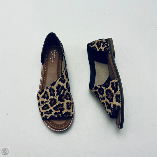 Sandals Flats By Crown Vintage In Animal Print, Size: 8