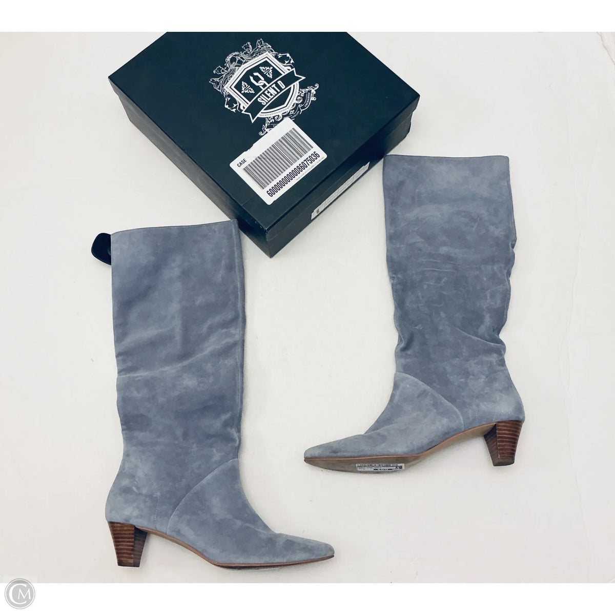 Boots Knee Heels By Silent D Boots In Grey, Size: 9