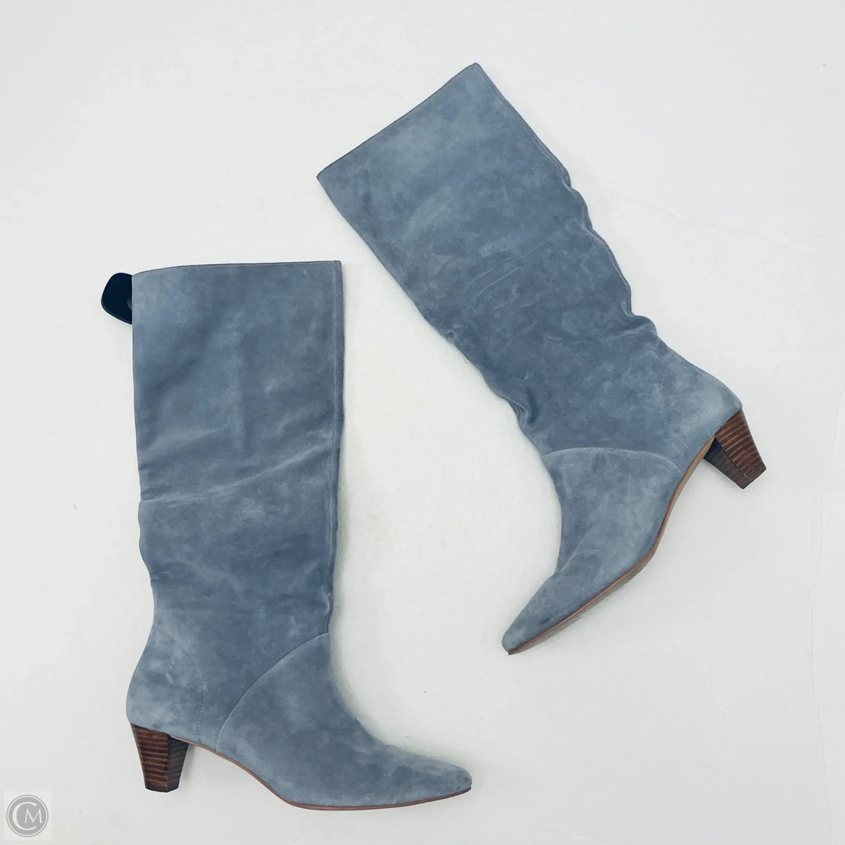 Boots Knee Heels By Silent D Boots In Grey, Size: 9