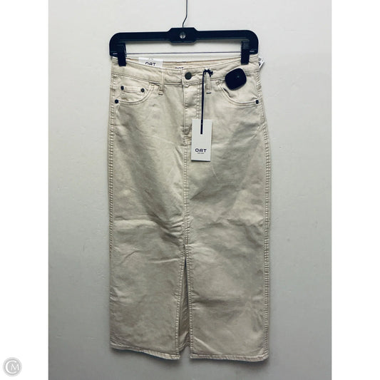 Skirt Midi By Oat In Cream, Size: 2