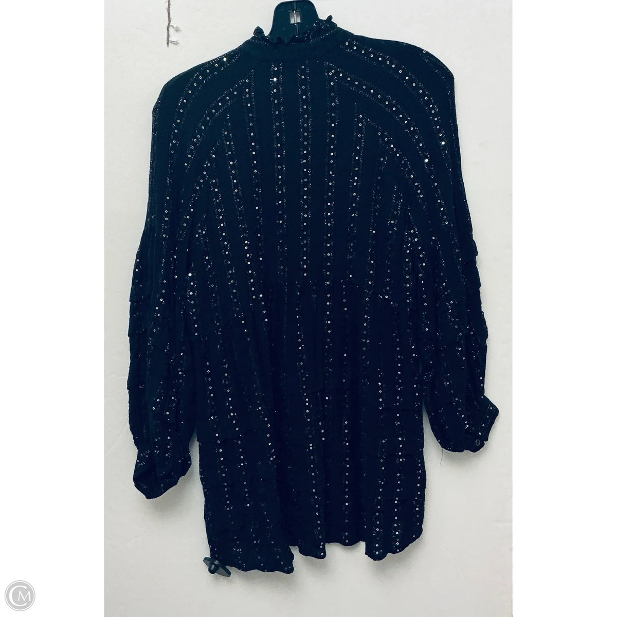 Top Long Sleeve Basic By Anthropologie In Black, Size: S