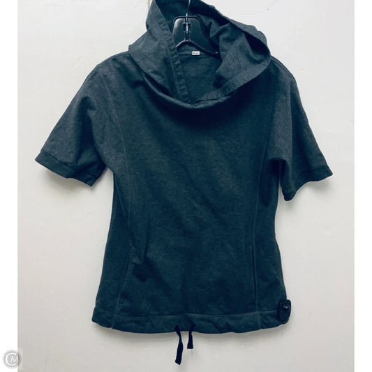 Athletic Top Short Sleeve By Lululemon In Grey, Size: S
