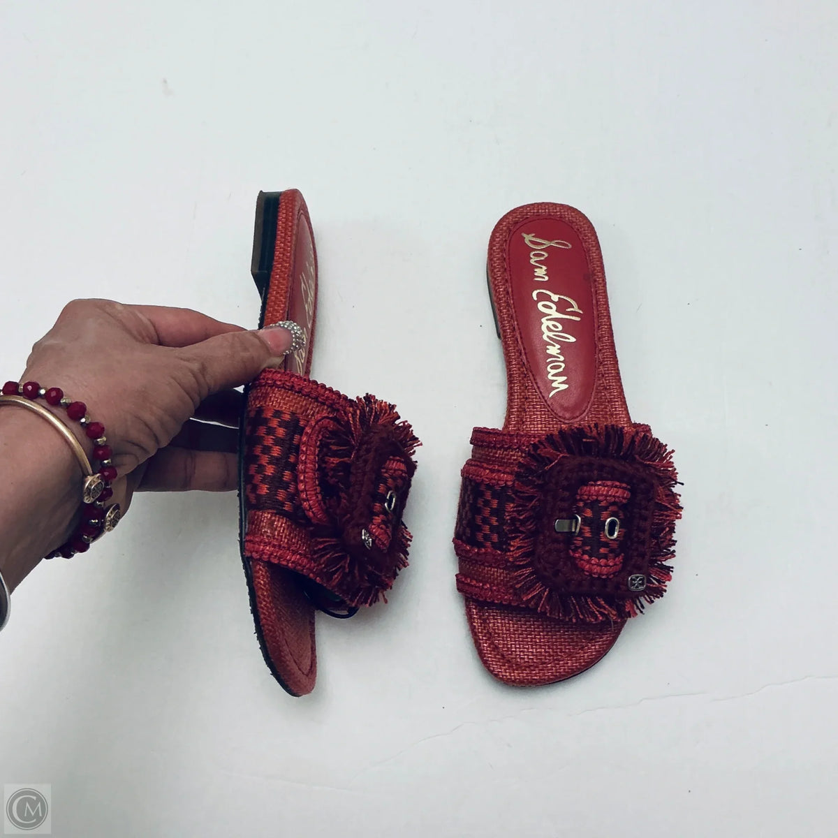 Sandals Flats By Sam Edelman In Red, Size: 6