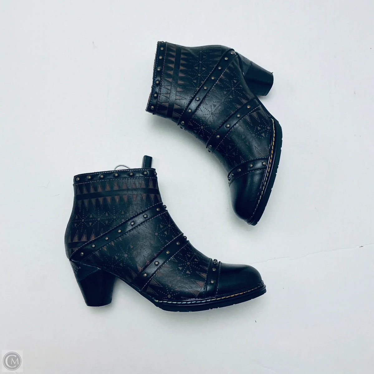 Boots Ankle Heels By Spring Step In Brown, Size: 6.5