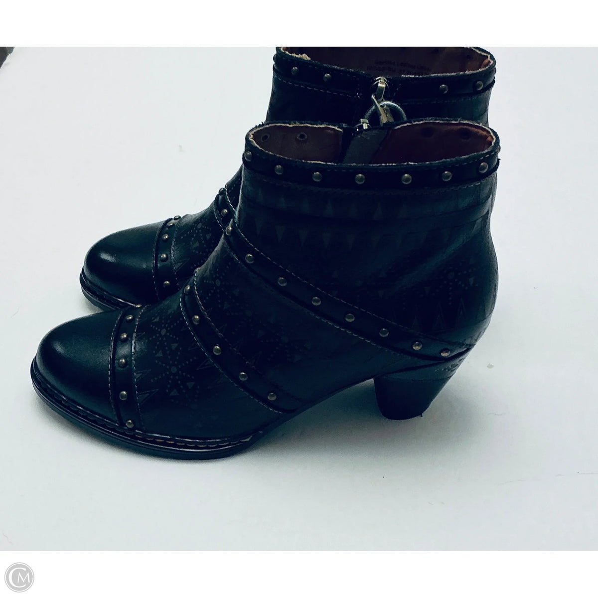 Boots Ankle Heels By Spring Step In Brown, Size: 6.5