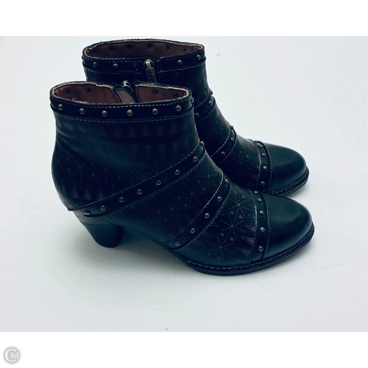 Boots Ankle Heels By Spring Step In Brown, Size: 6.5
