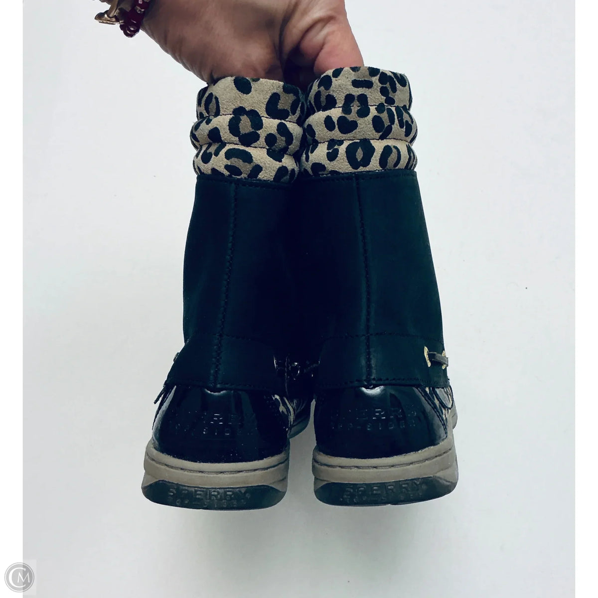 Boots Ankle Flats By Sperry In Black, Size: 8