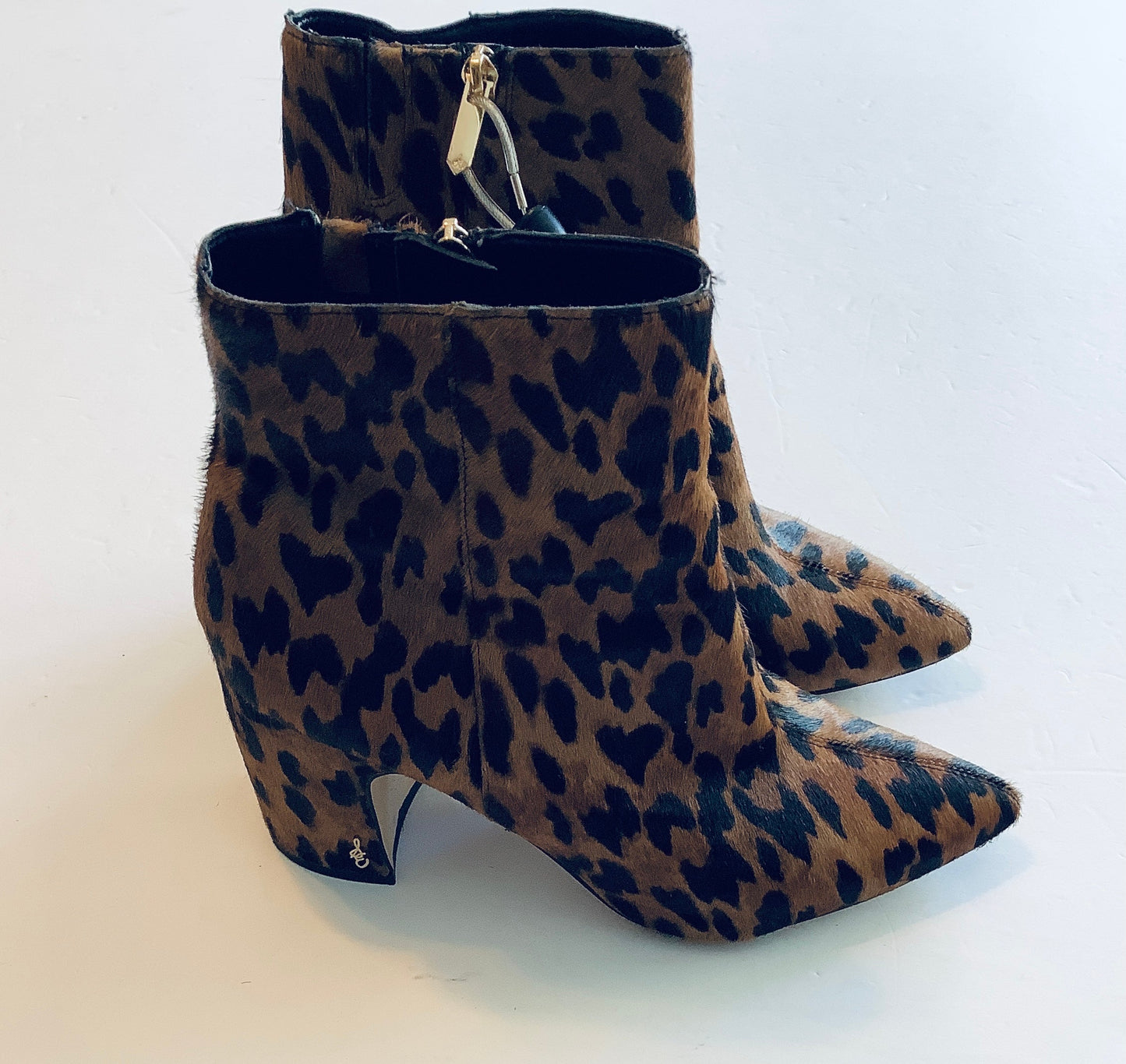 Boots Ankle Heels By Sam Edelman In Animal Print, Size: 10