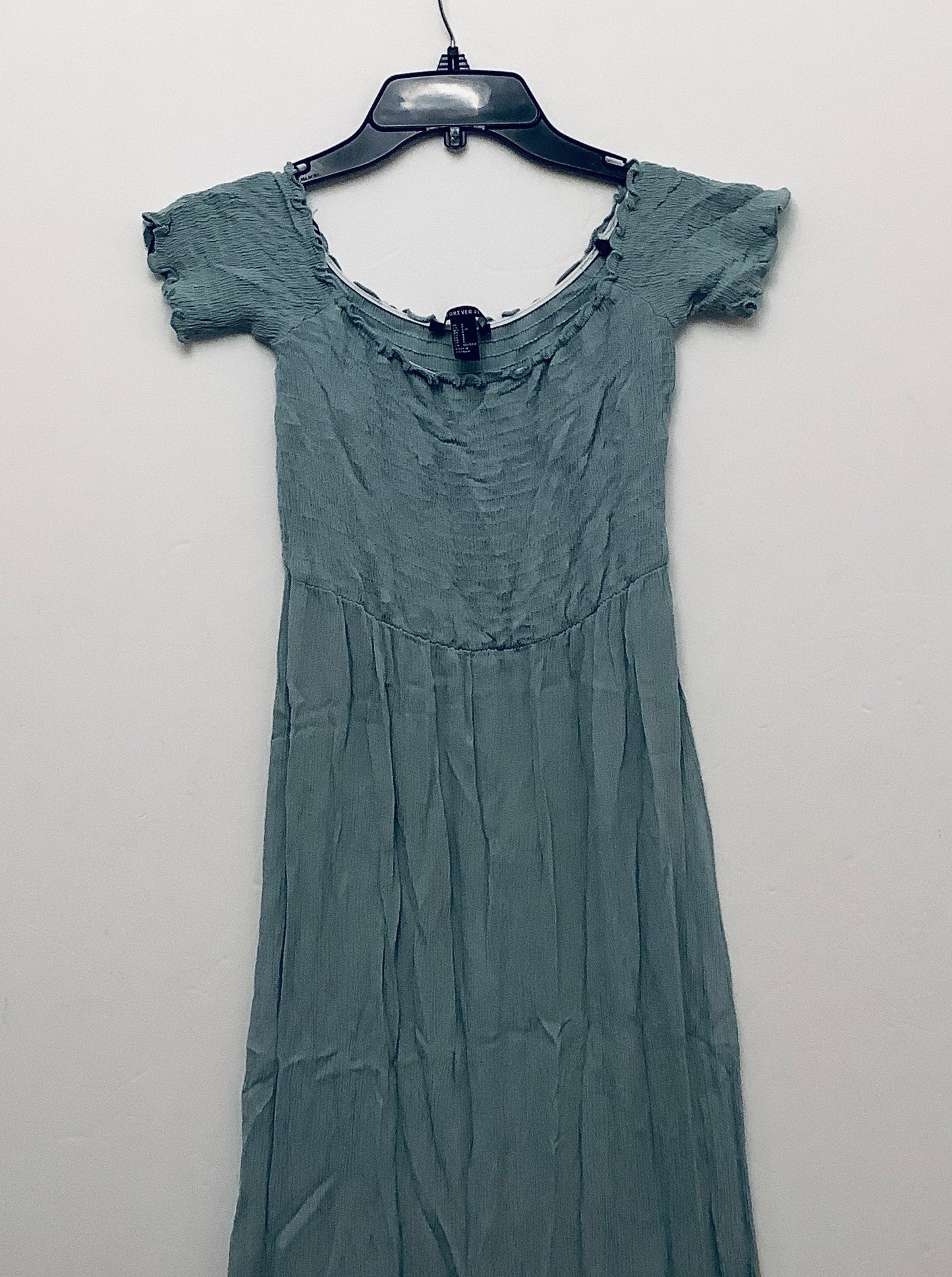 Dress Casual Midi By Forever 21 In Green, Size: S