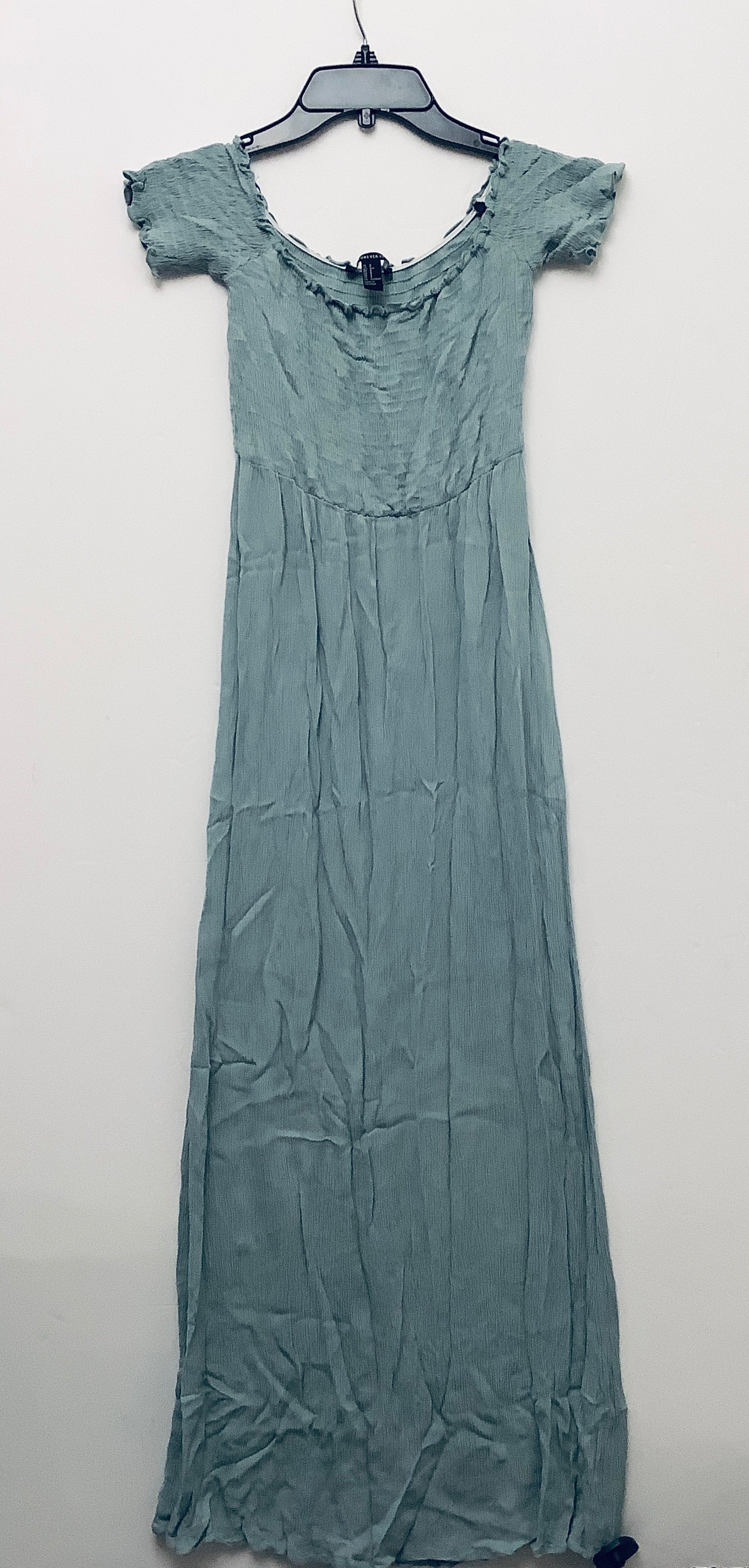 Dress Casual Midi By Forever 21 In Green, Size: S