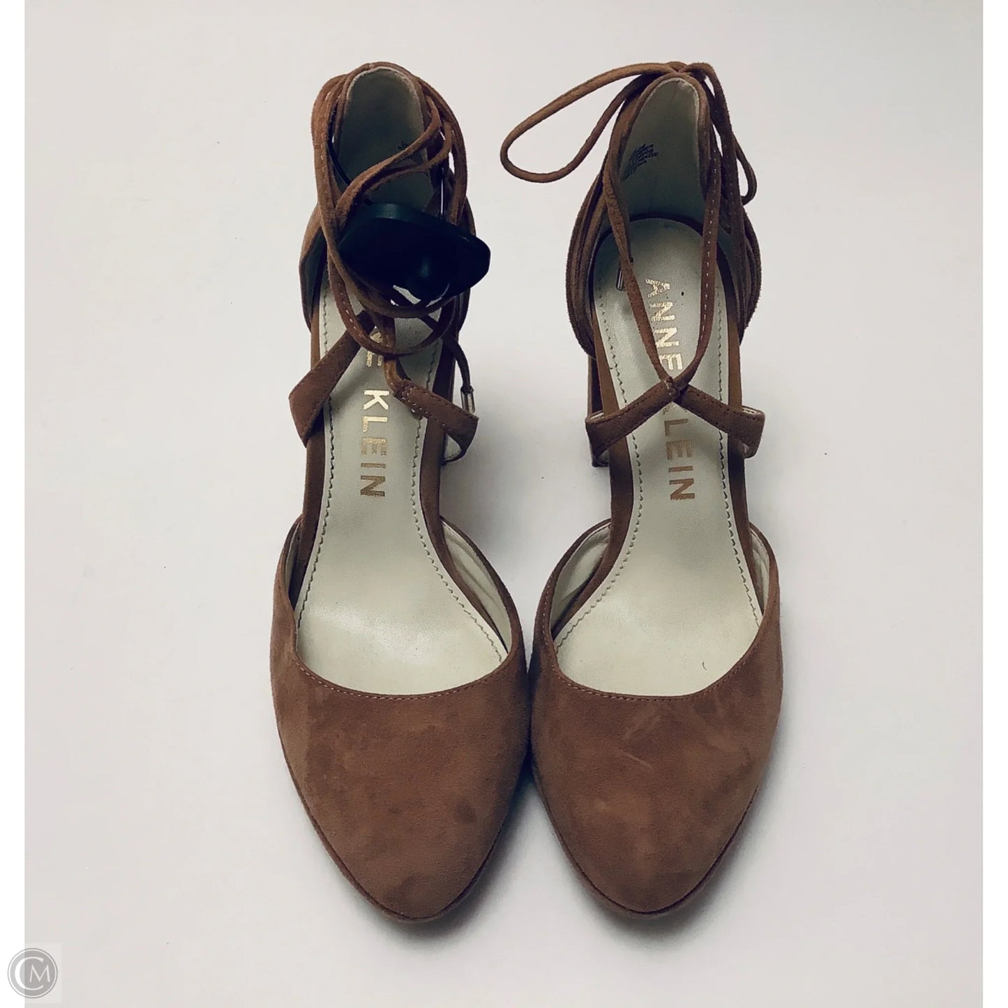 Shoes Heels Kitten By Anne Klein In Brown, Size: 9.5