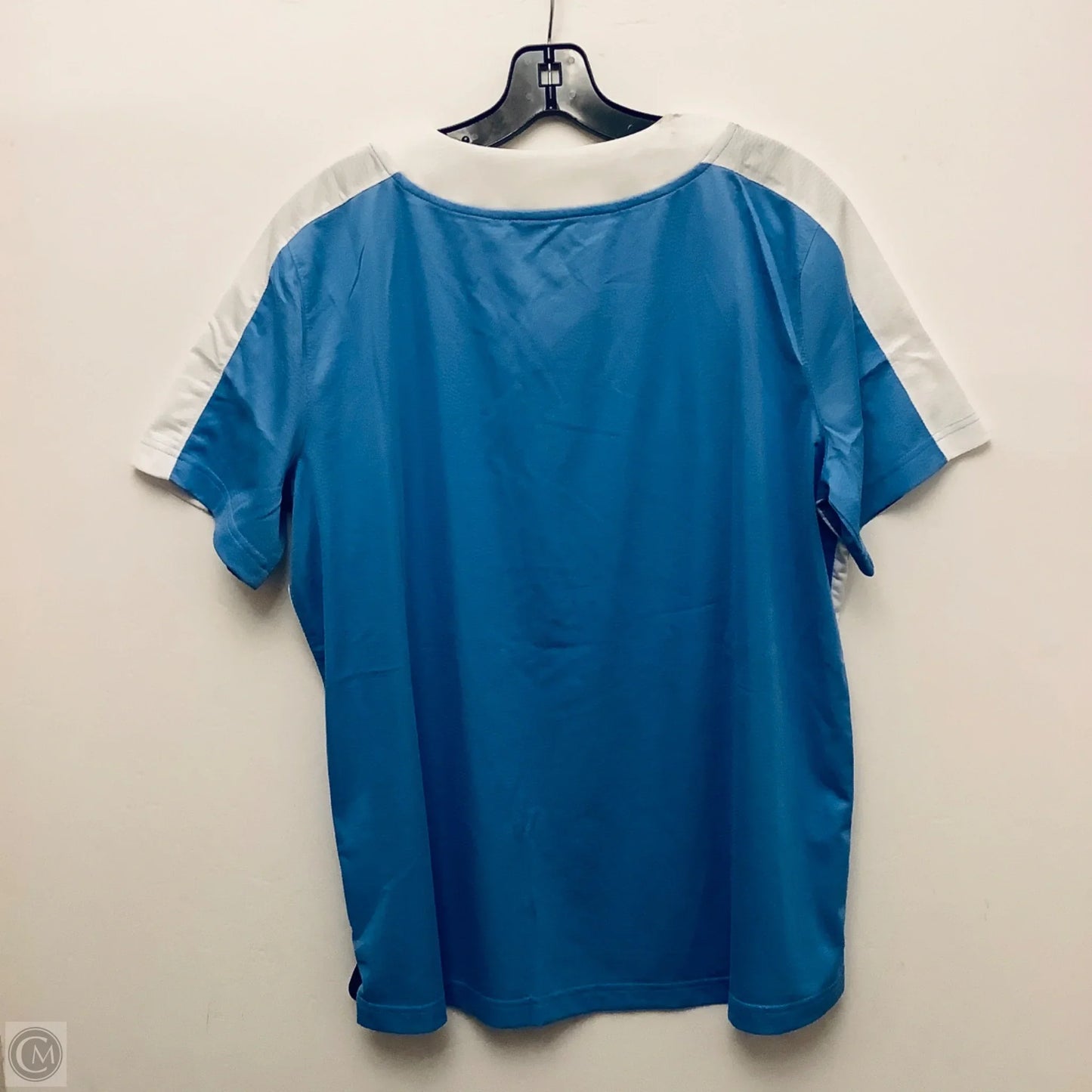 Athletic Top Short Sleeve By Nike Apparel In Blue, Size: L