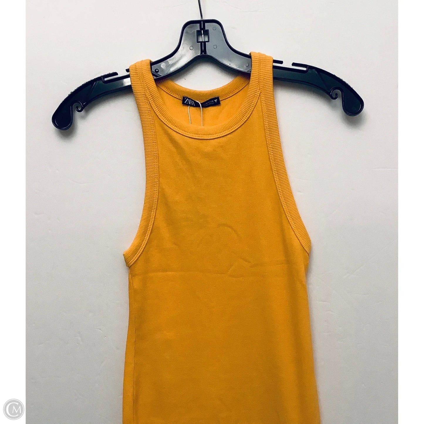 Dress Casual Midi By Zara In Yellow, Size: M