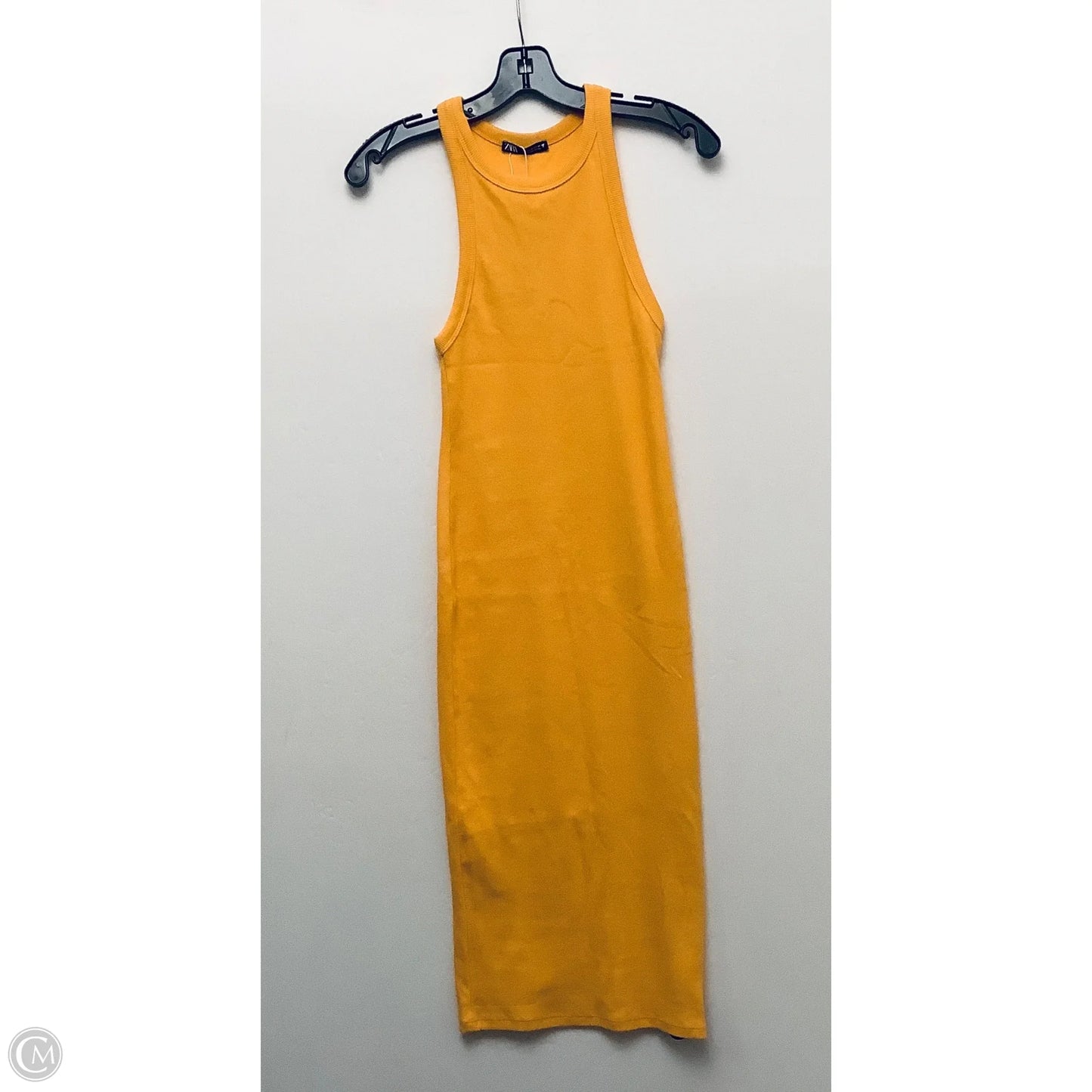 Dress Casual Midi By Zara In Yellow, Size: M