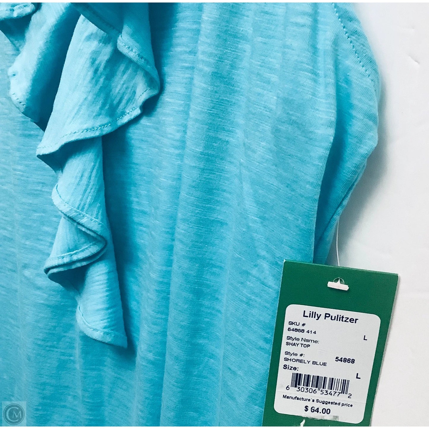 Top Sleeveless Designer By Lilly Pulitzer In Blue, Size: L