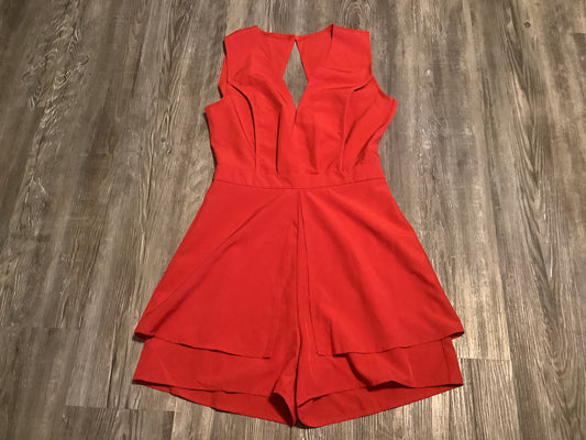 Romper By Clothes Mentor In Red, Size: Xs