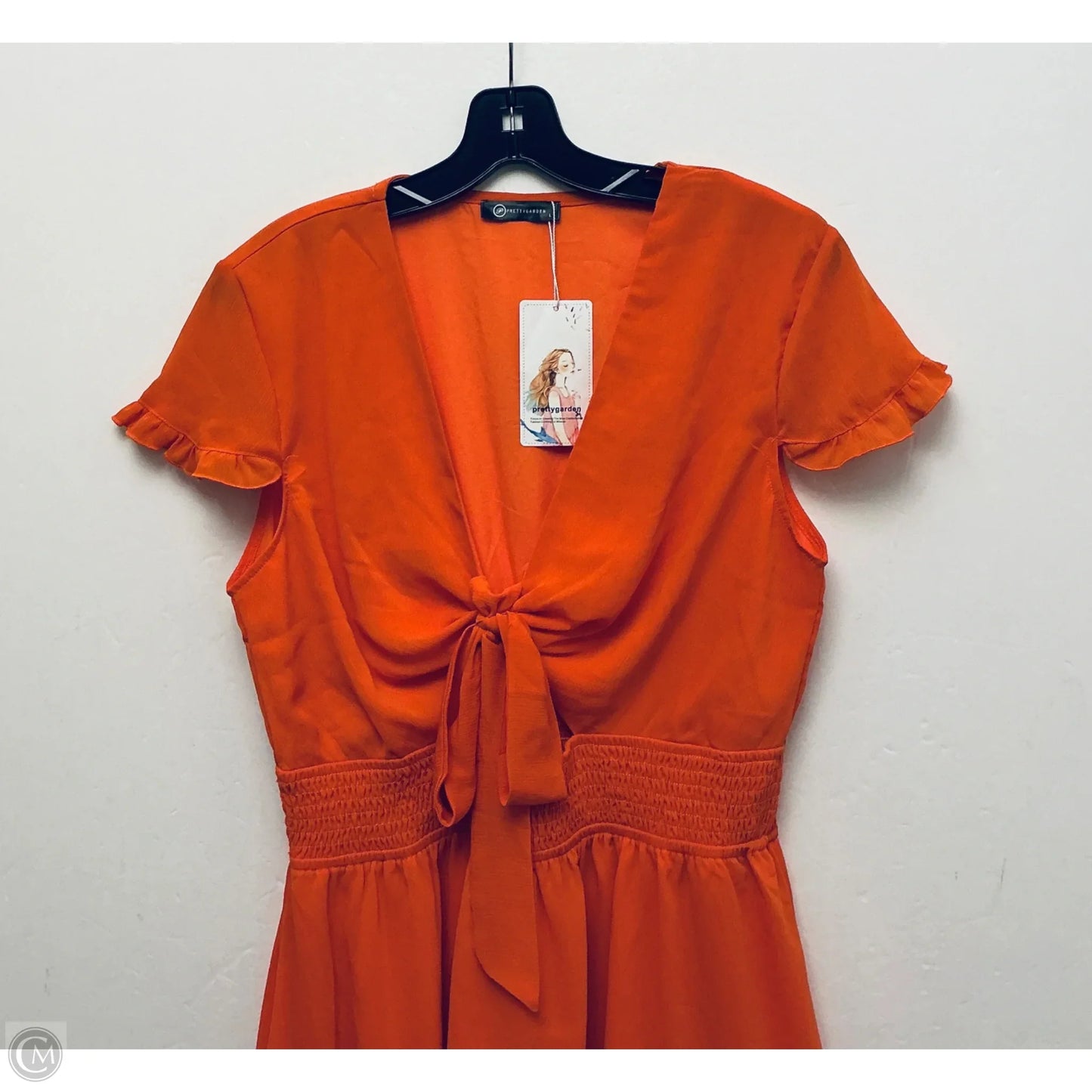 Dress Casual Short By Prettygarden In Orange, Size: L