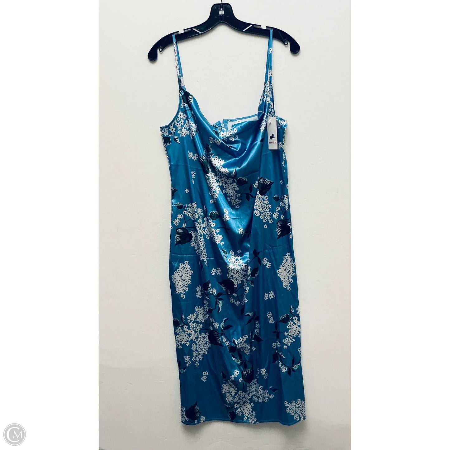 Dress Casual Midi By Cme In Blue, Size: Xl